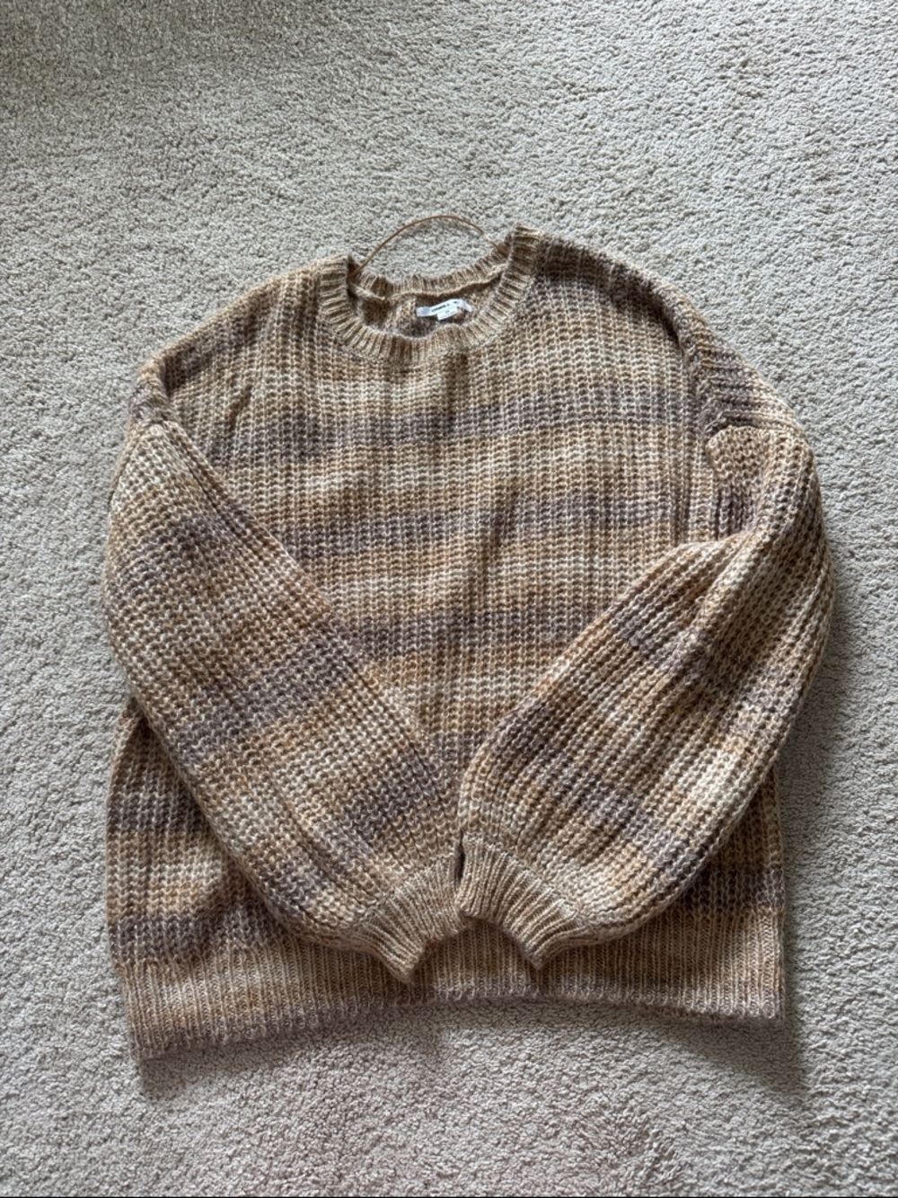O’Neill Cozy Neutral Striped Crewneck Sweater